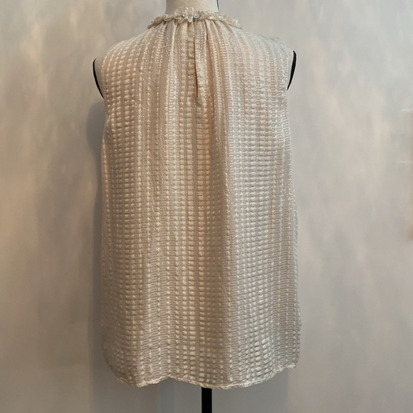 🌷 WHBM • Metallic Shimmer Sleeveless Top - Picture 7 of 14